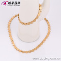 63213-Xuping Necklace &amp; Bracelet Lovely Heart Shape String Jewelry Set para la boda
